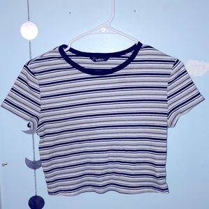 Striped Cropped Top
